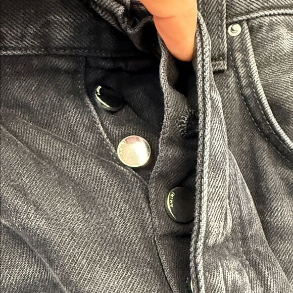 AMIRI Dark Straight Jeans with Embroidered Detail - Picture 3 of 12